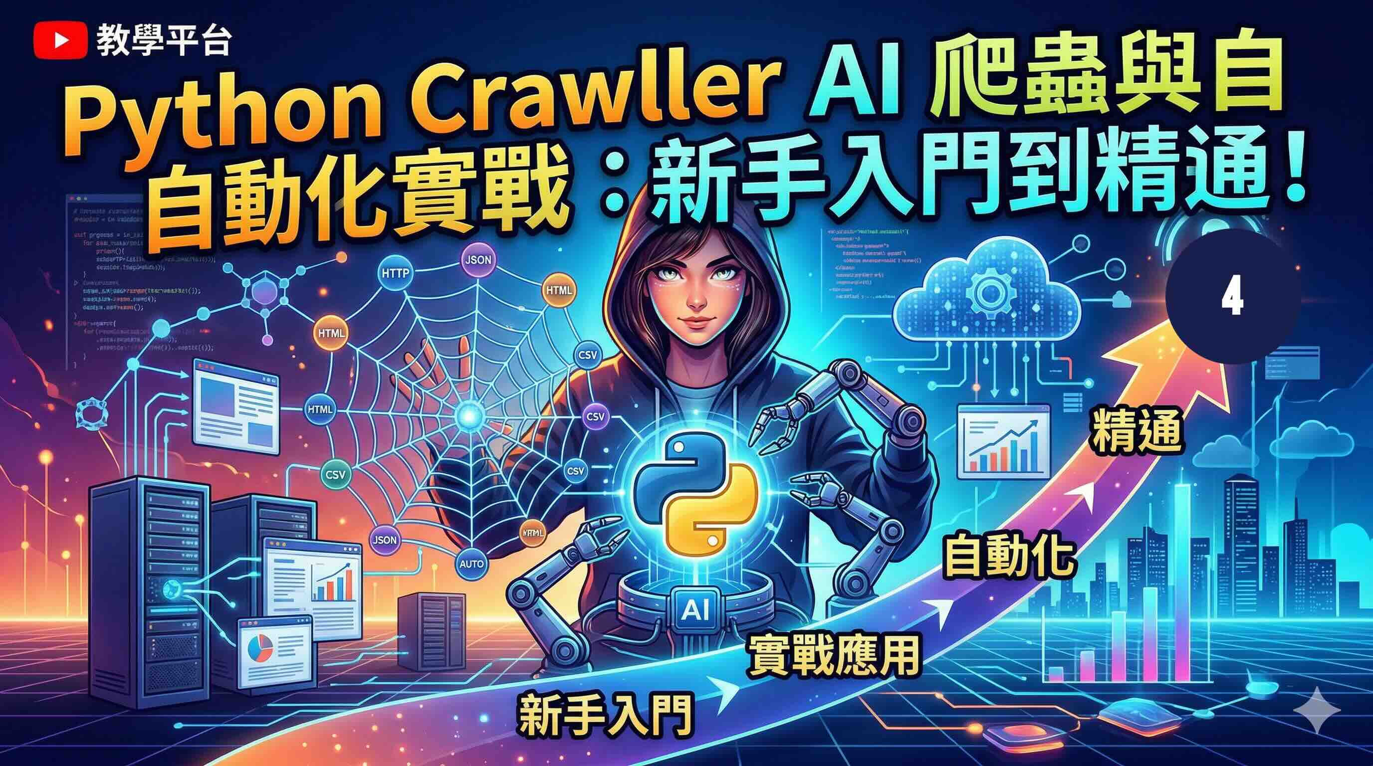 Python Crawler AI爬蟲與自動化實戰(4) | OMIA PLUS 影音學習